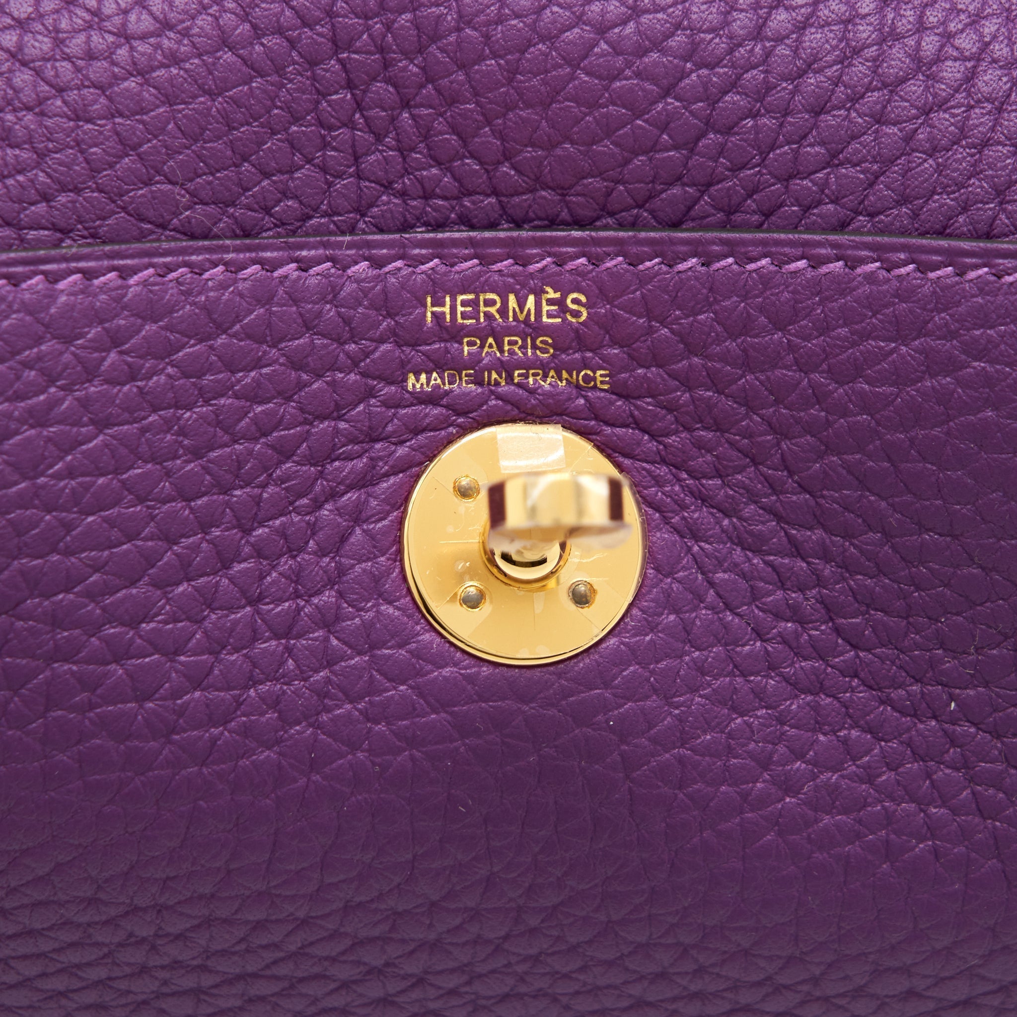 HERMES MINI LINDY CLEMENCE P9 ANEMONE GHW