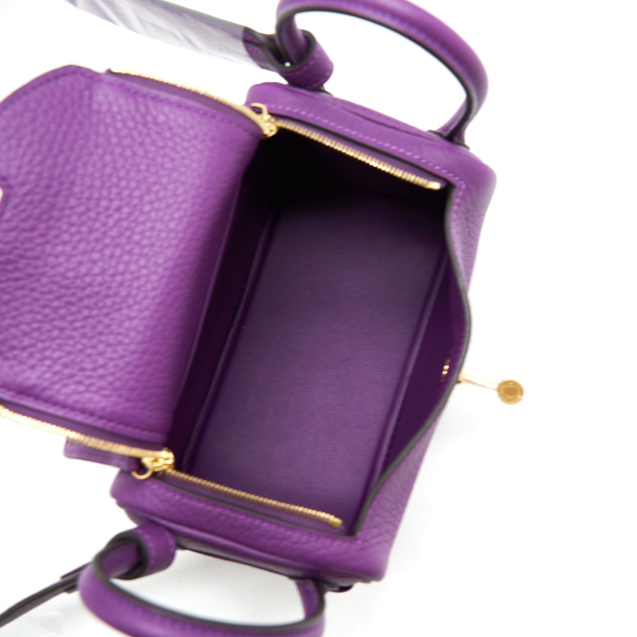 HERMES MINI LINDY CLEMENCE P9 ANEMONE GHW