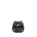 CHANEL 23P MINI TRIPLE PACK BACKPACK CAVIAR BLACK LGHW (MICROCHIP)