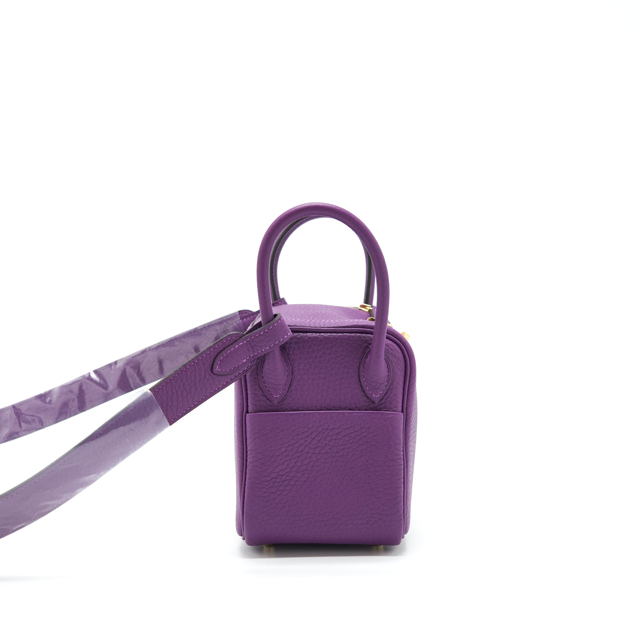 HERMES MINI LINDY CLEMENCE P9 ANEMONE GHW