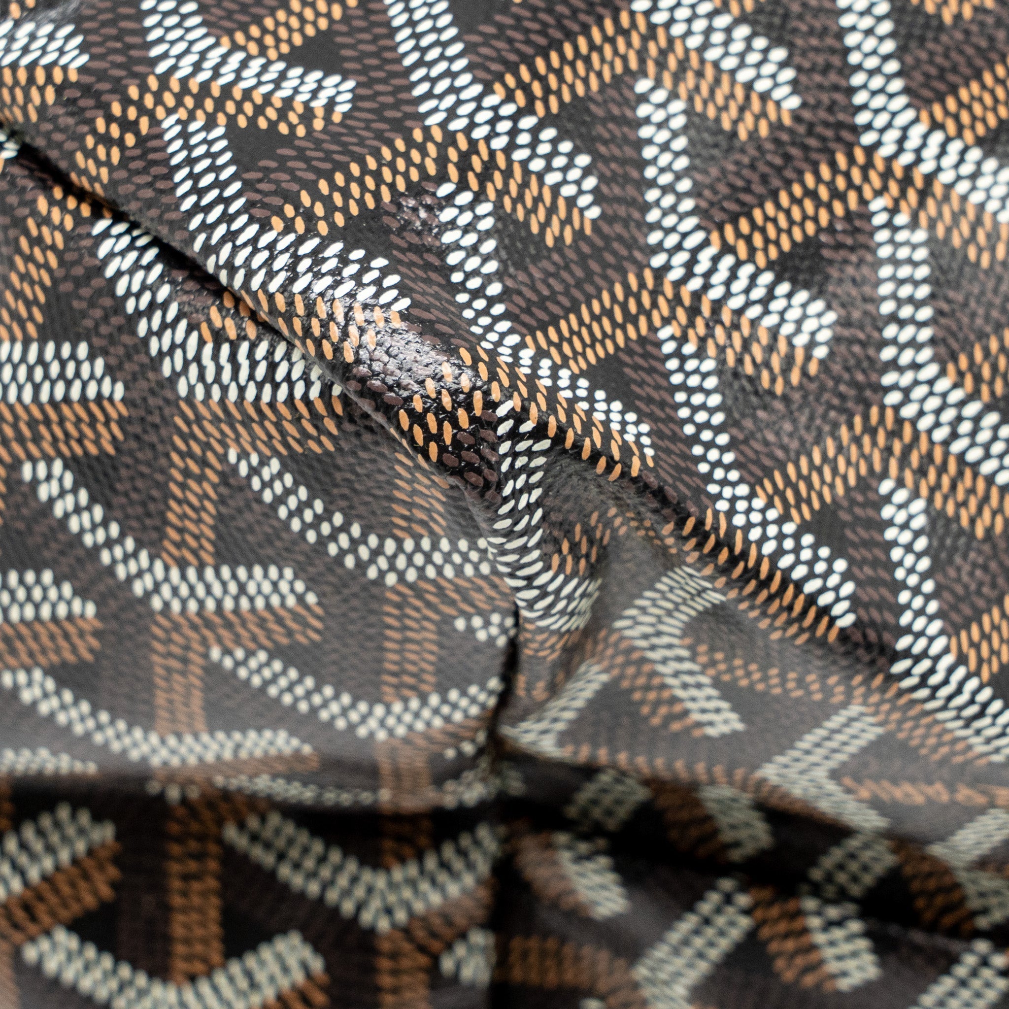 GOYARD SAINT LOUIS PM TOTE GOYARDINE CANVAS/CALFSKIN BLACK SHW