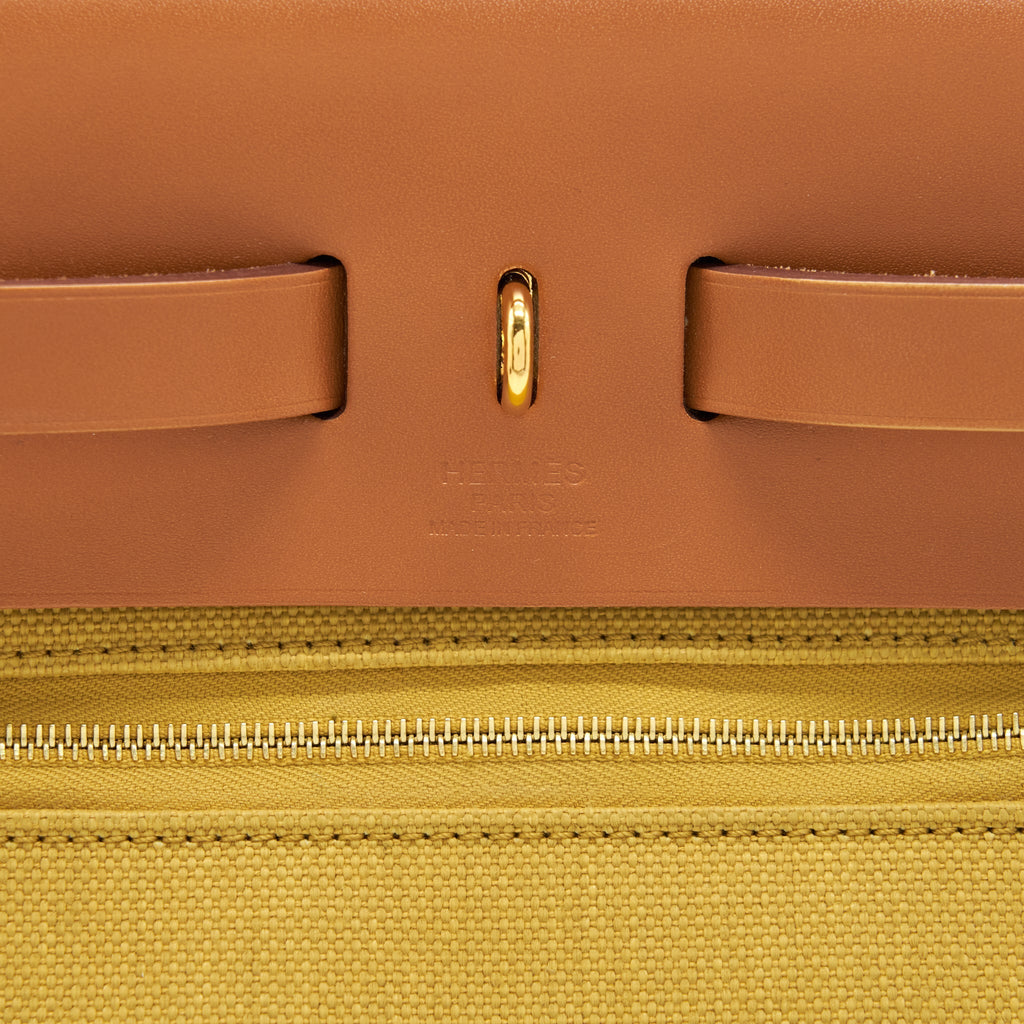 HERMES HERBAG 31 GINGER / NATURE GHW