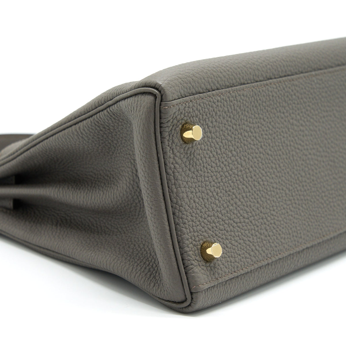 Hermes Kelly 28 Togo 8F Gris Etain GHW