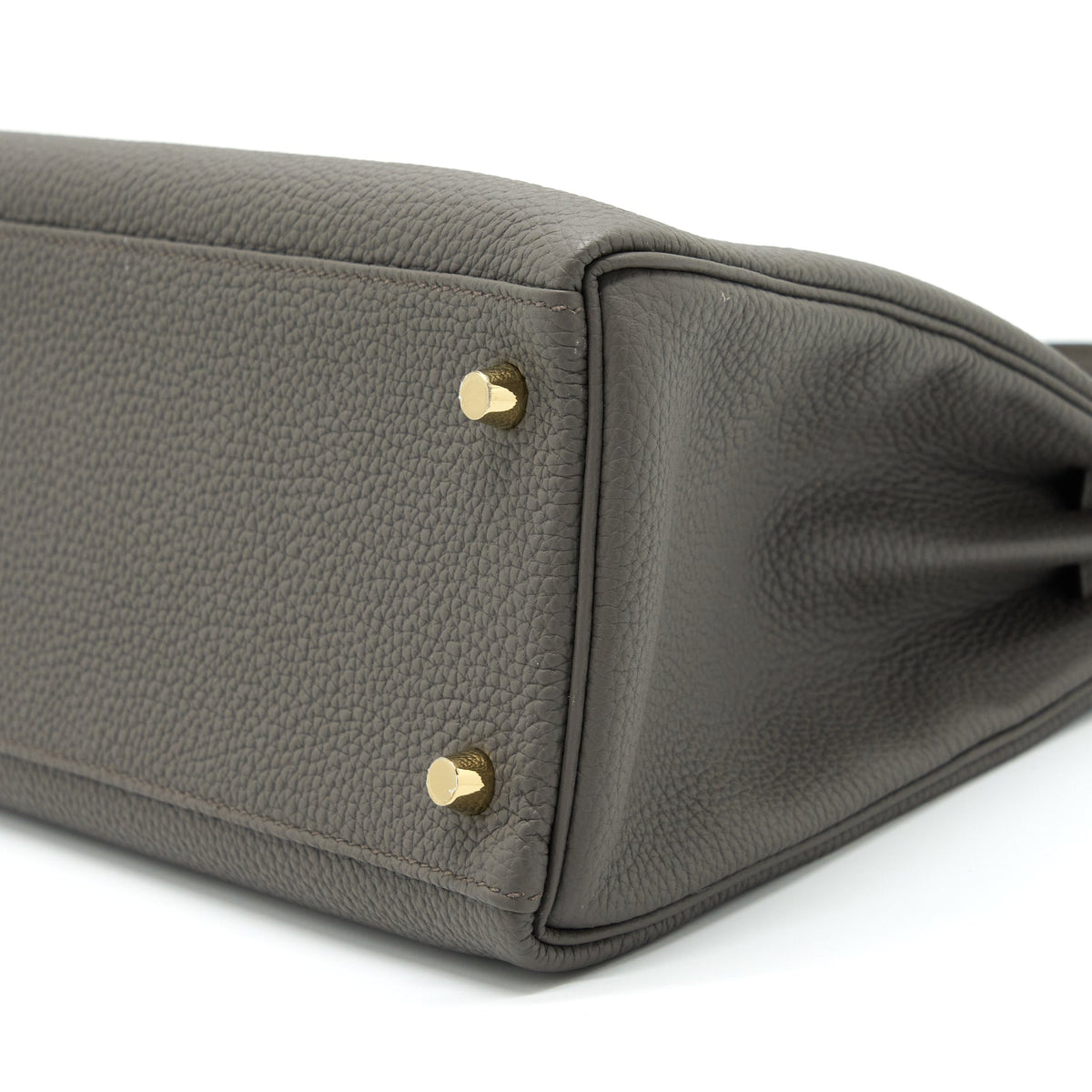 Hermes Kelly 28 Togo 8F Gris Etain GHW