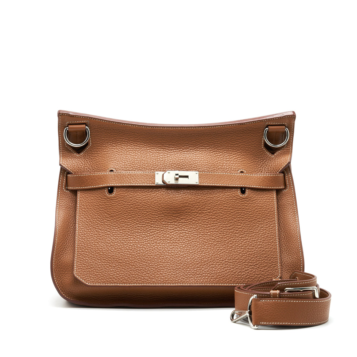 Hermes Jypsiere 34 Bag Gold Clemence Leather SHW
