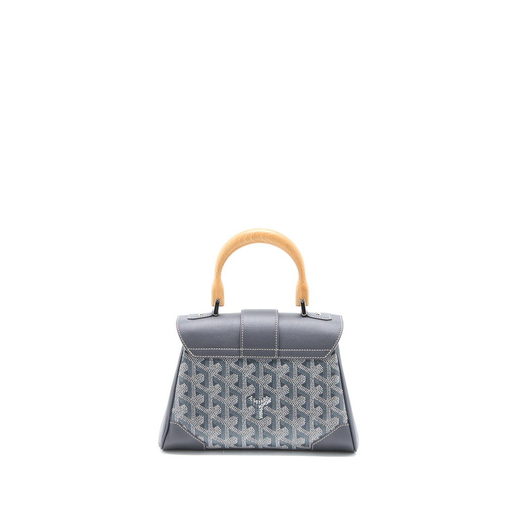 GOYARD MINI SAIGON GOYARDINE CANVAS GREY SHW
