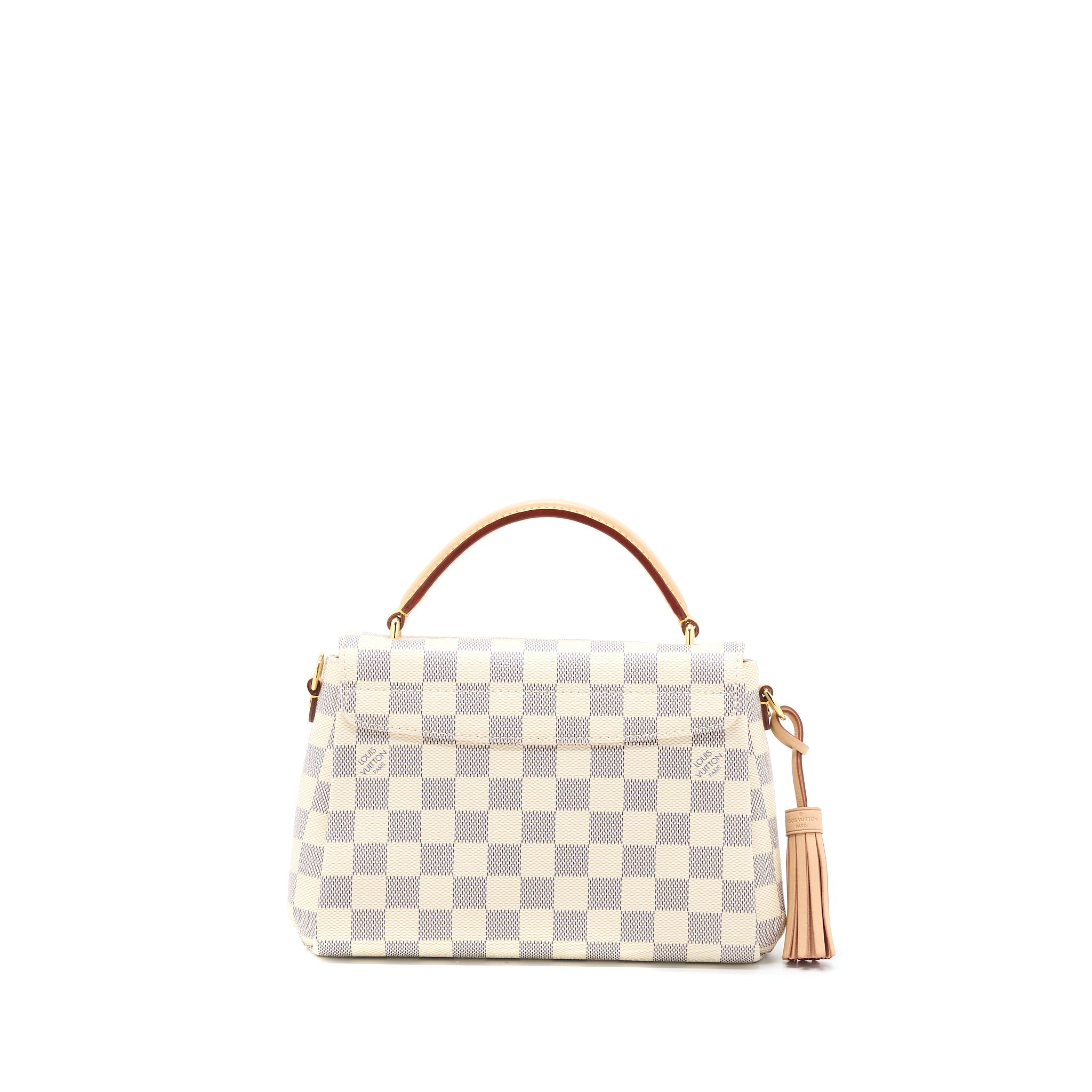 LOUIS VUITTON CROISETTE BAG DAMIER AZUR CANVAS GHW