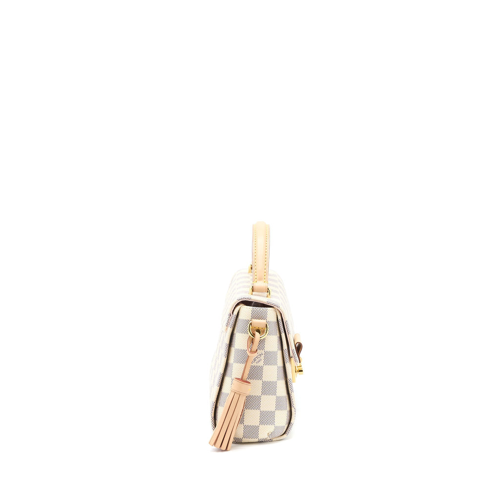 LOUIS VUITTON CROISETTE BAG DAMIER AZUR CANVAS GHW