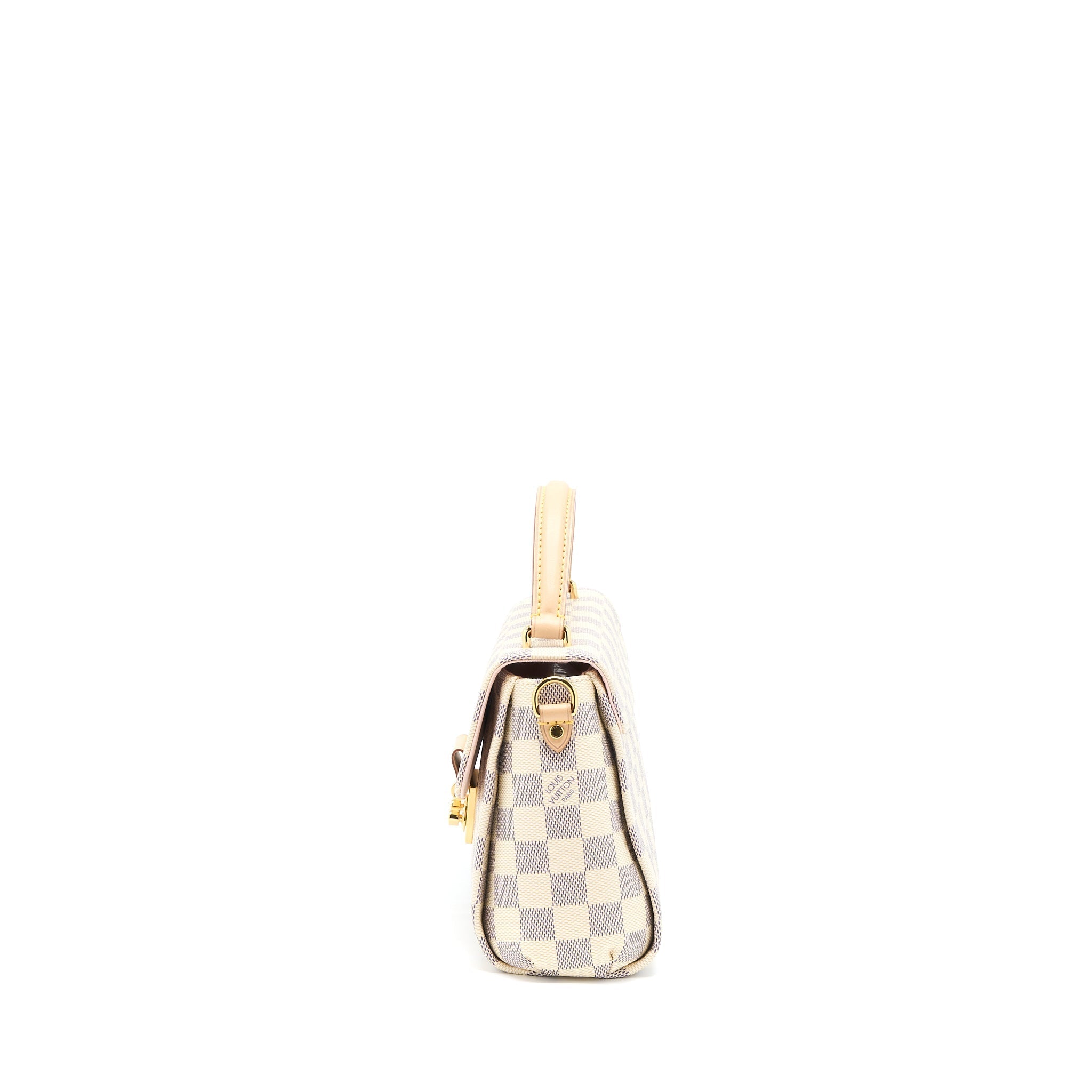 LOUIS VUITTON CROISETTE BAG DAMIER AZUR CANVAS GHW