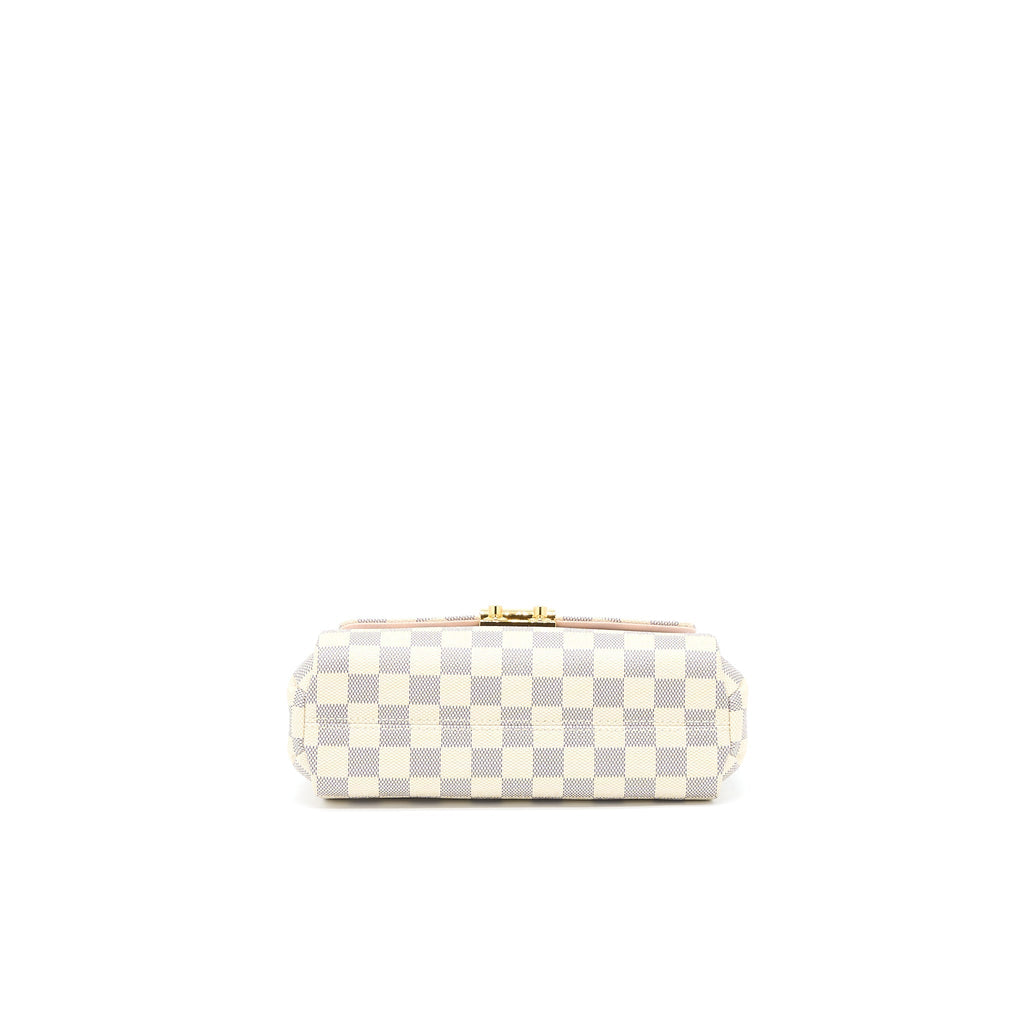 LOUIS VUITTON CROISETTE BAG DAMIER AZUR CANVAS GHW