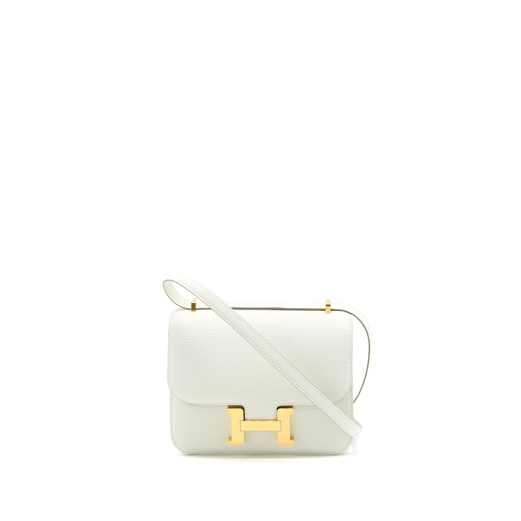 Hermes Mini Constance Chèvre Mysore Mushroom/Biscuit GHW (New Version)