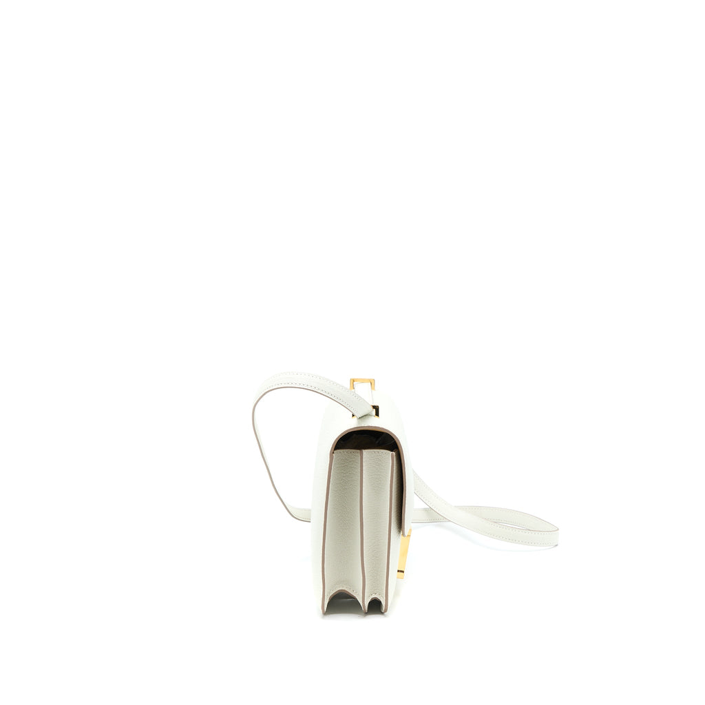 Hermes Mini Constance Chèvre Mysore Mushroom/Biscuit GHW (New Version)