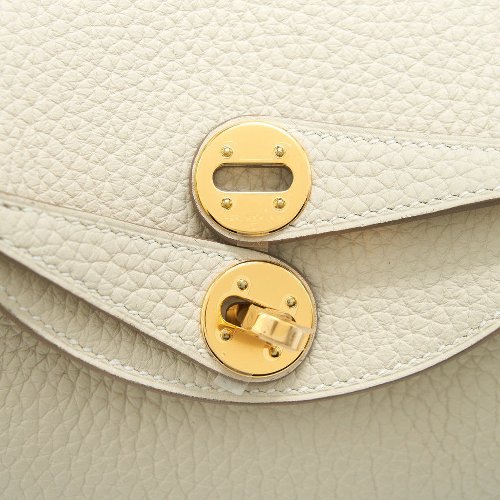Hermes Mini Lindy Craie GHW