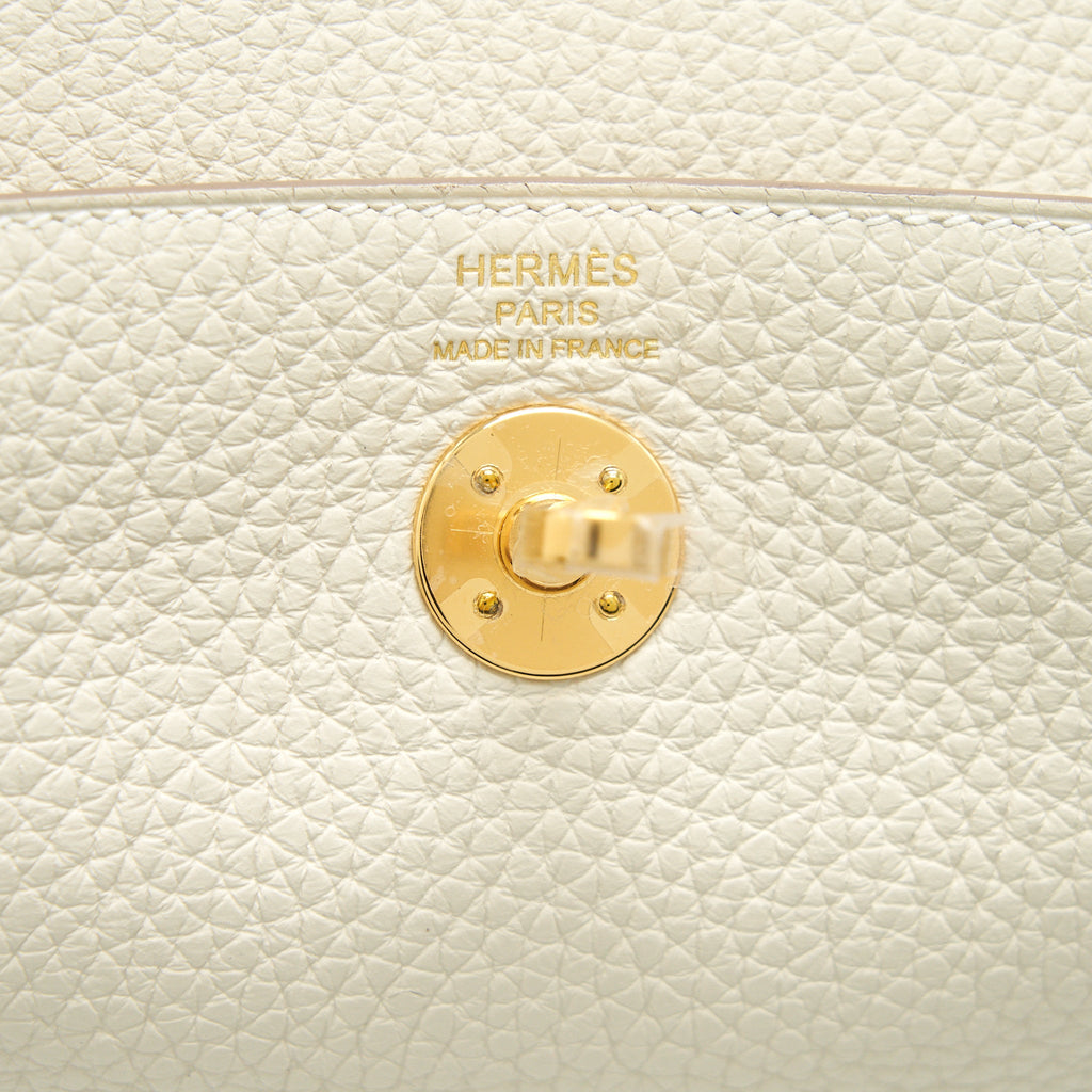 Hermes Mini Lindy Craie GHW