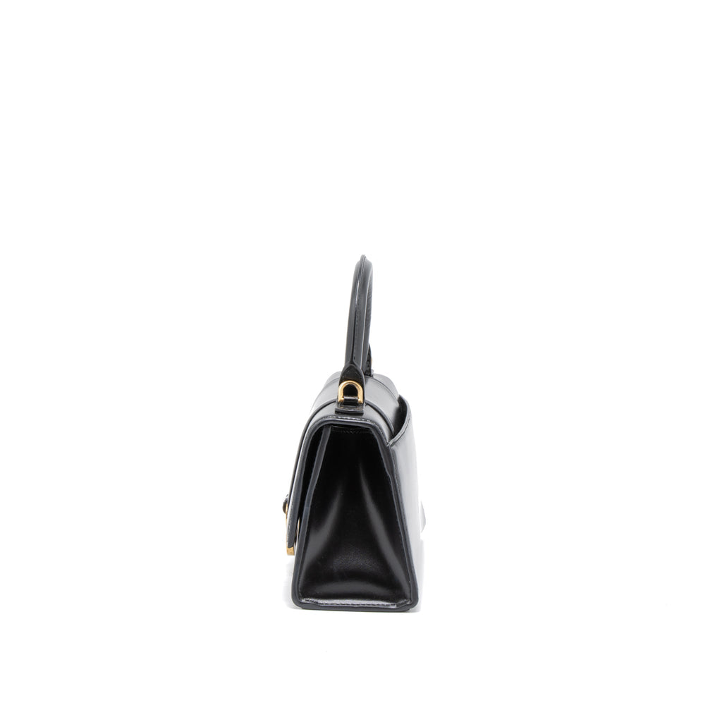 BALENCIAGA HOURGLASS XS CALFSKIN BLACK GHW