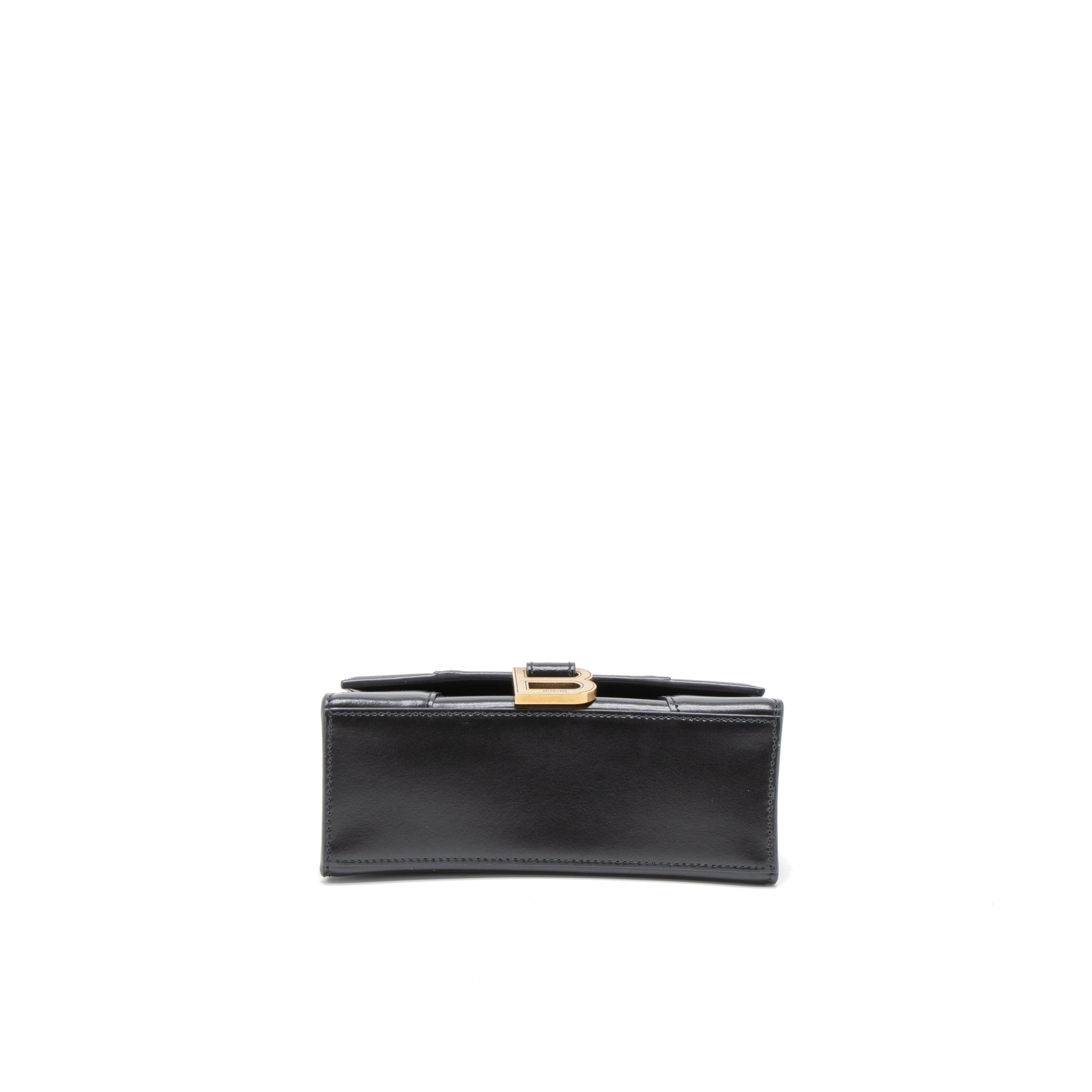 BALENCIAGA HOURGLASS XS CALFSKIN BLACK GHW