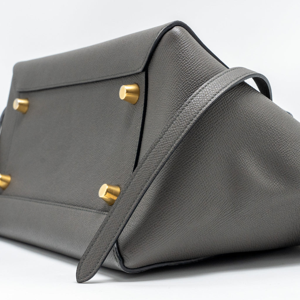 CELINE MINI BELT BAG CALFSKIN GREY GHW