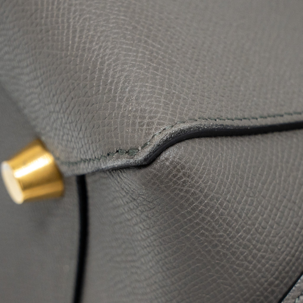 CELINE MINI BELT BAG CALFSKIN GREY GHW