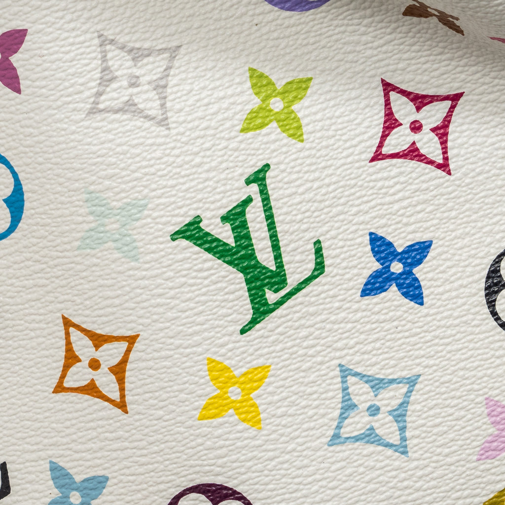 LOUIS VUITTON PETIT NOE WHITE MULTICOLOUR MONOGRAM CANVAS GHW
