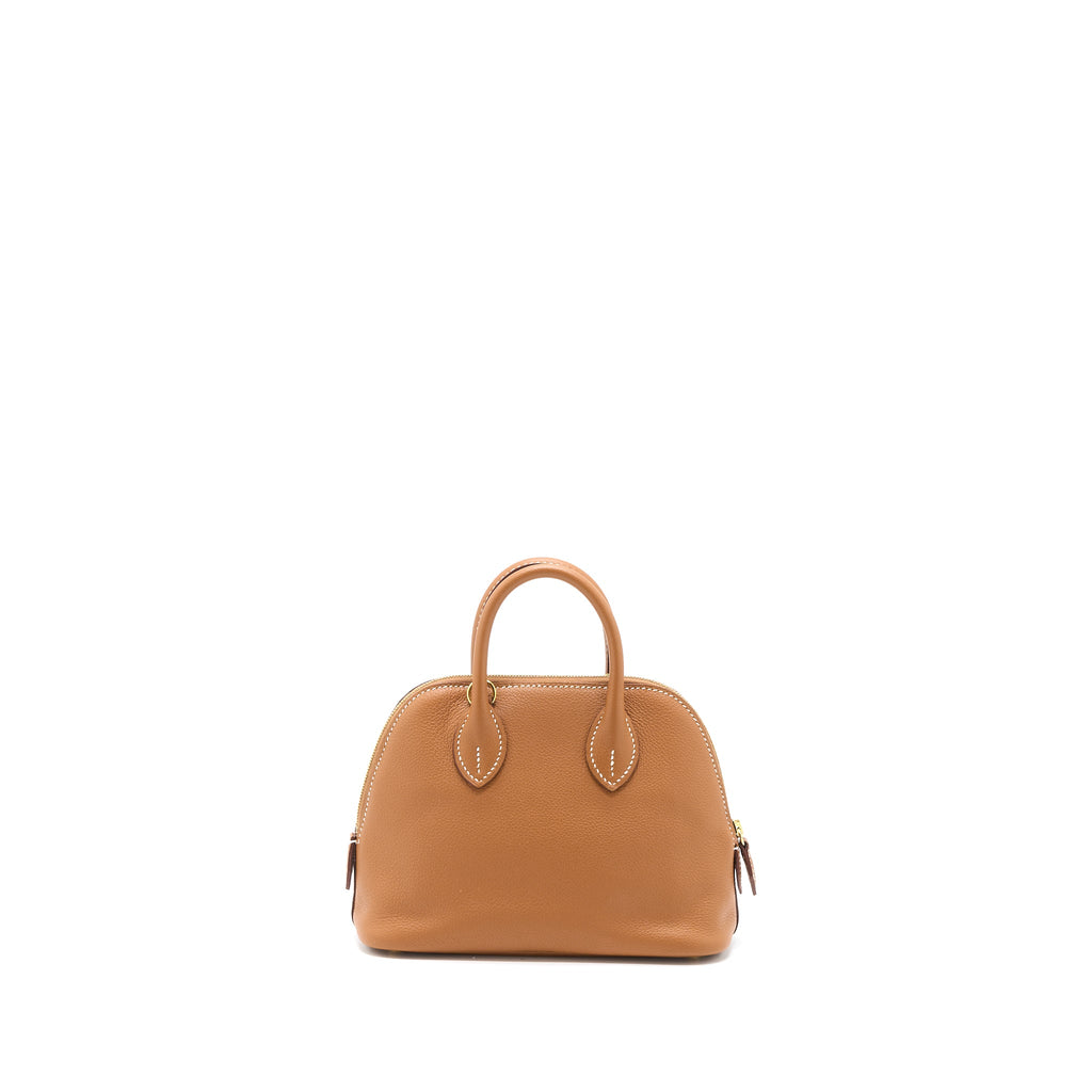 Hermes Mini Bolide Evercolor Gold GHW