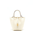 Hermes picotin 18 lock Bag nata GHW