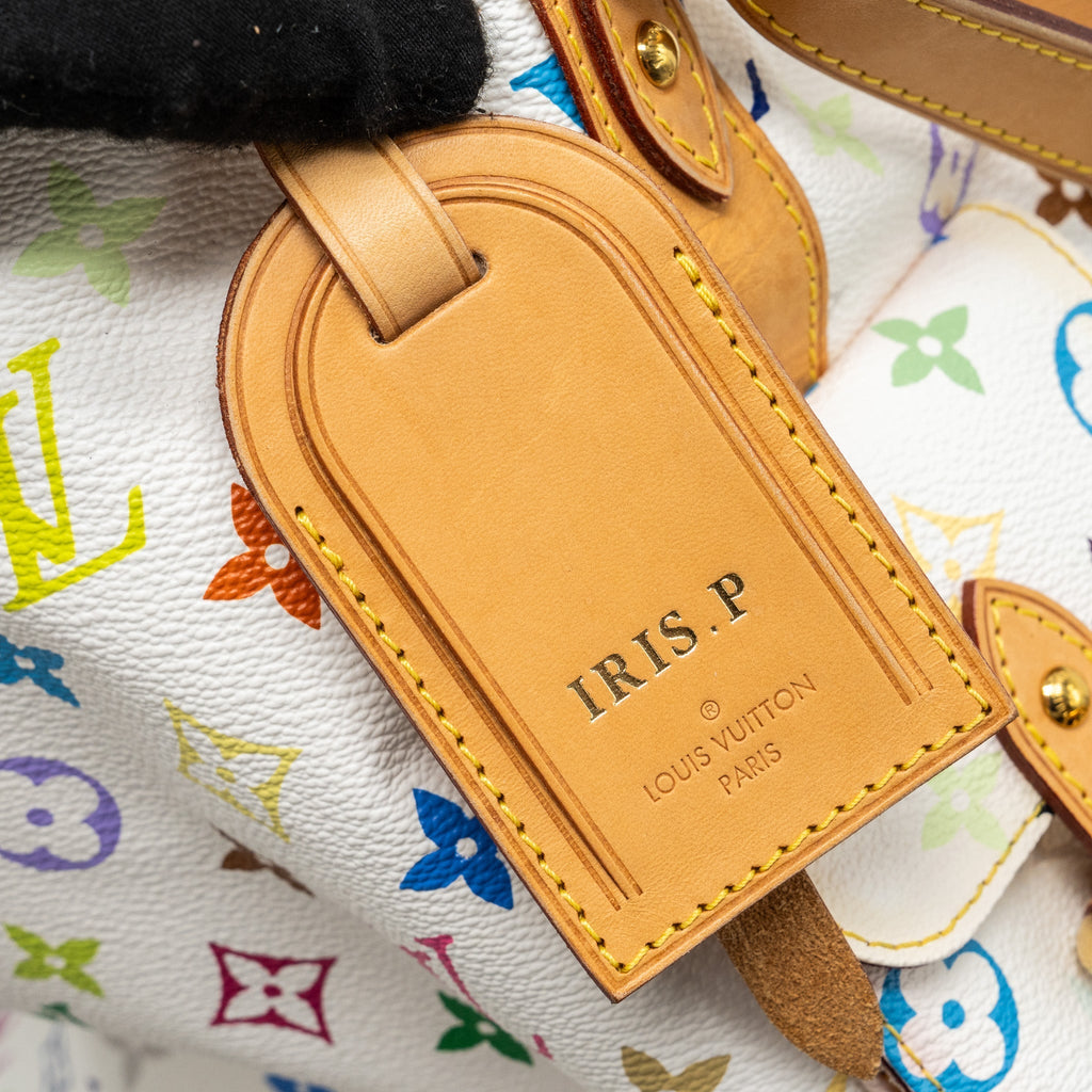 LOUIS VUITTON PETIT NOE WHITE MULTICOLOUR MONOGRAM CANVAS GHW