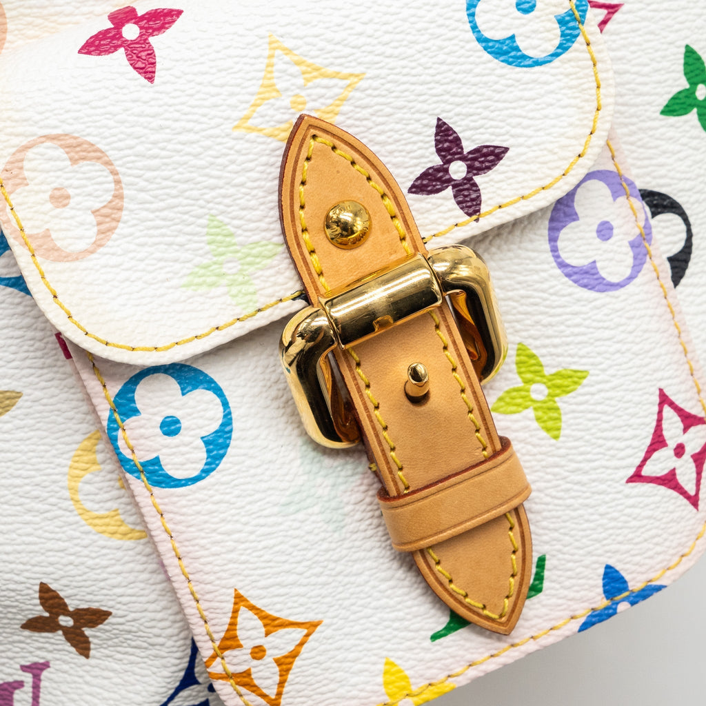 LOUIS VUITTON PETIT NOE WHITE MULTICOLOUR MONOGRAM CANVAS GHW