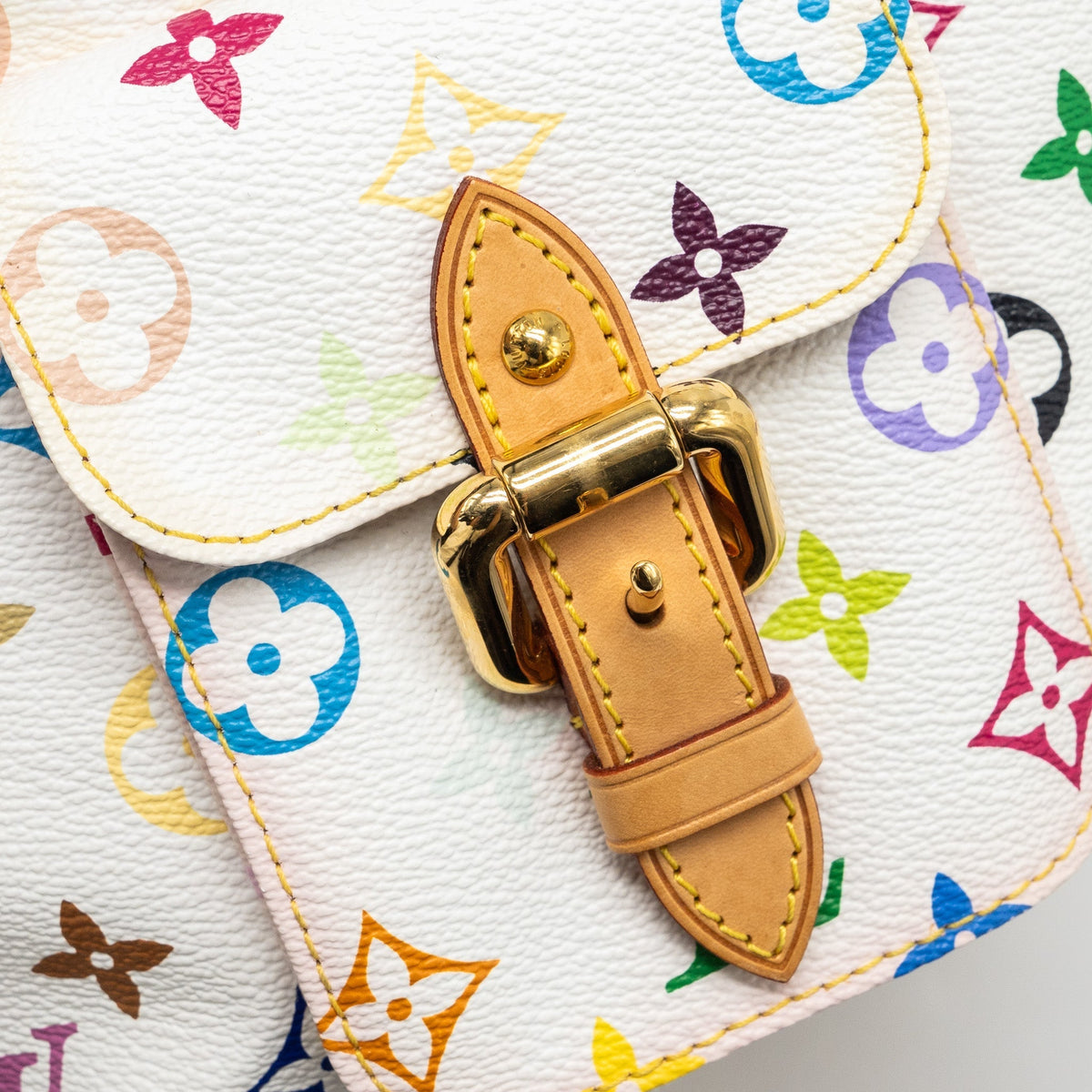 LOUIS VUITTON PETIT NOE WHITE MULTICOLOUR MONOGRAM CANVAS GHW