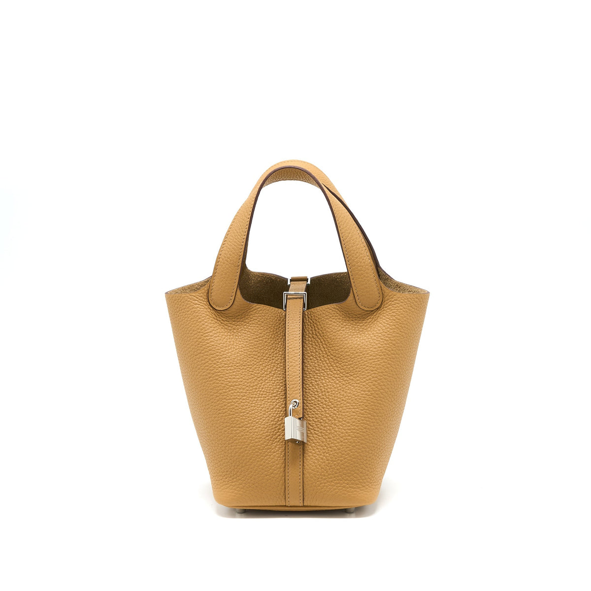 Hermes Picotin 18 Lock Bag Clemence 4b Biscuit SHW