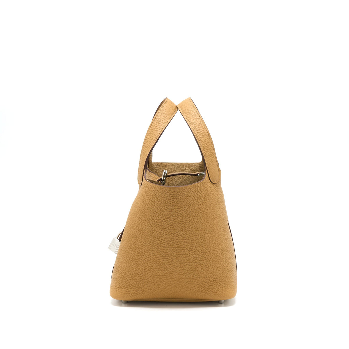 Hermes Picotin 18 Lock Bag Clemence 4b Biscuit SHW