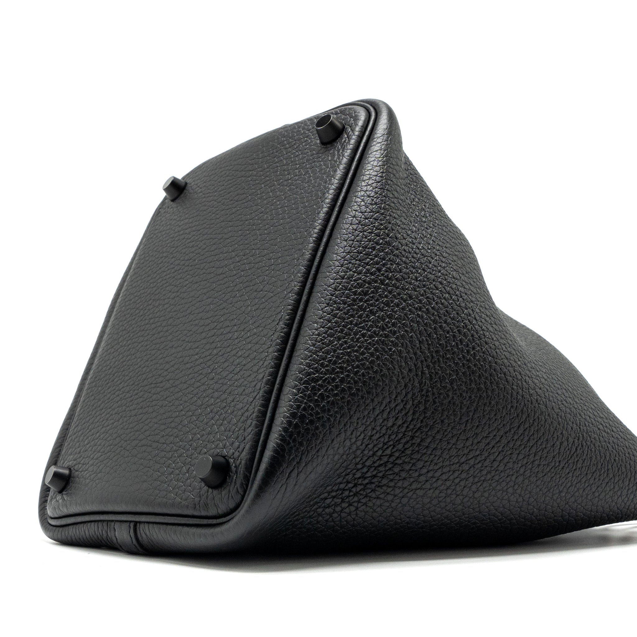 HERMES PICOTIN 18 LOCK BAG CLEMENCE SO BLACK WITH BLACK HARDWARE