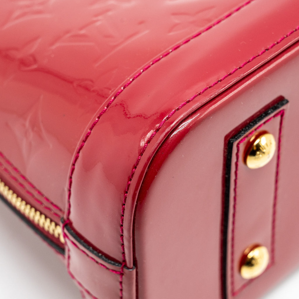 LOUIS VUITTON ALMA BB PATENT RED GHW