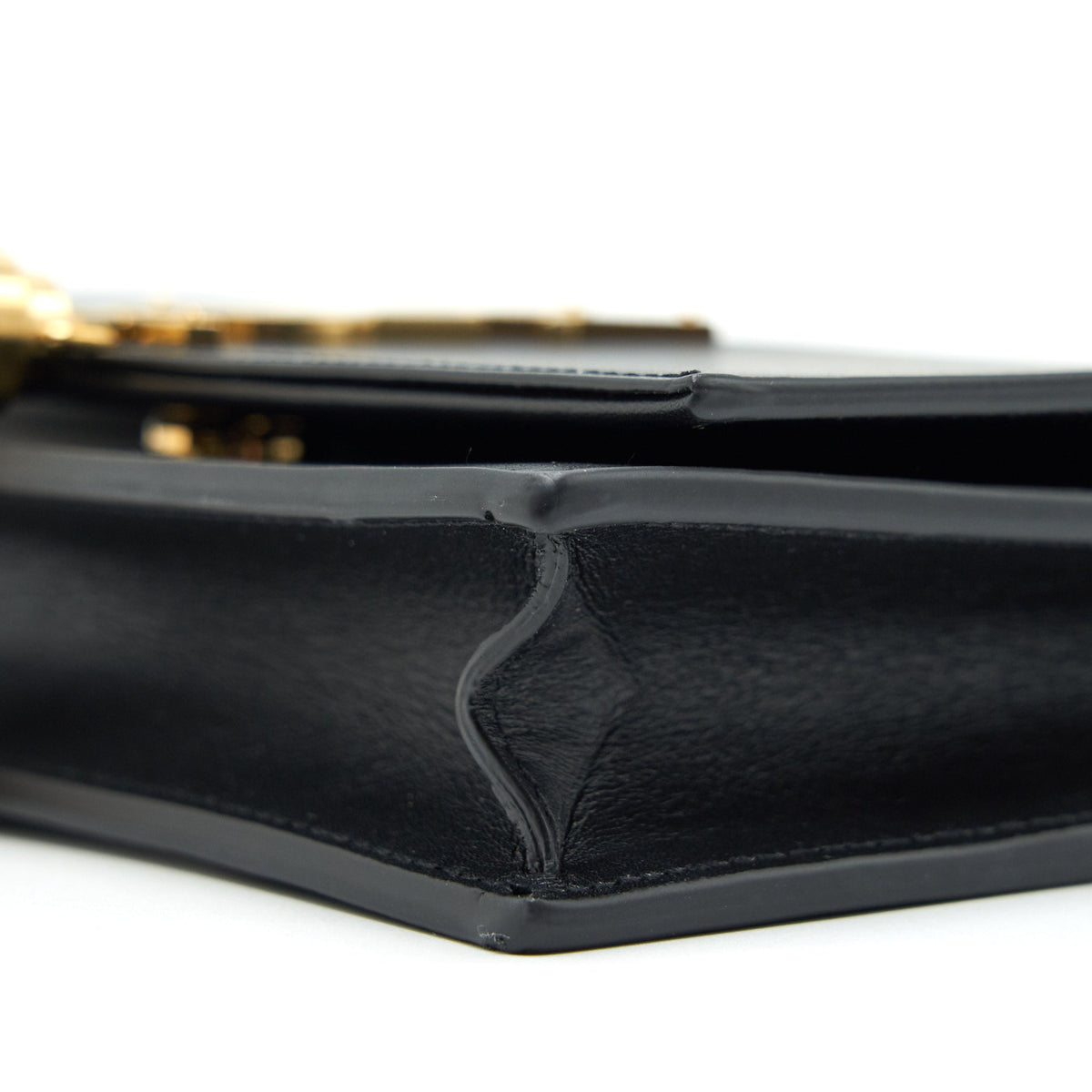 Saint Lauren Kate wallet on chain with Tassel black GHW