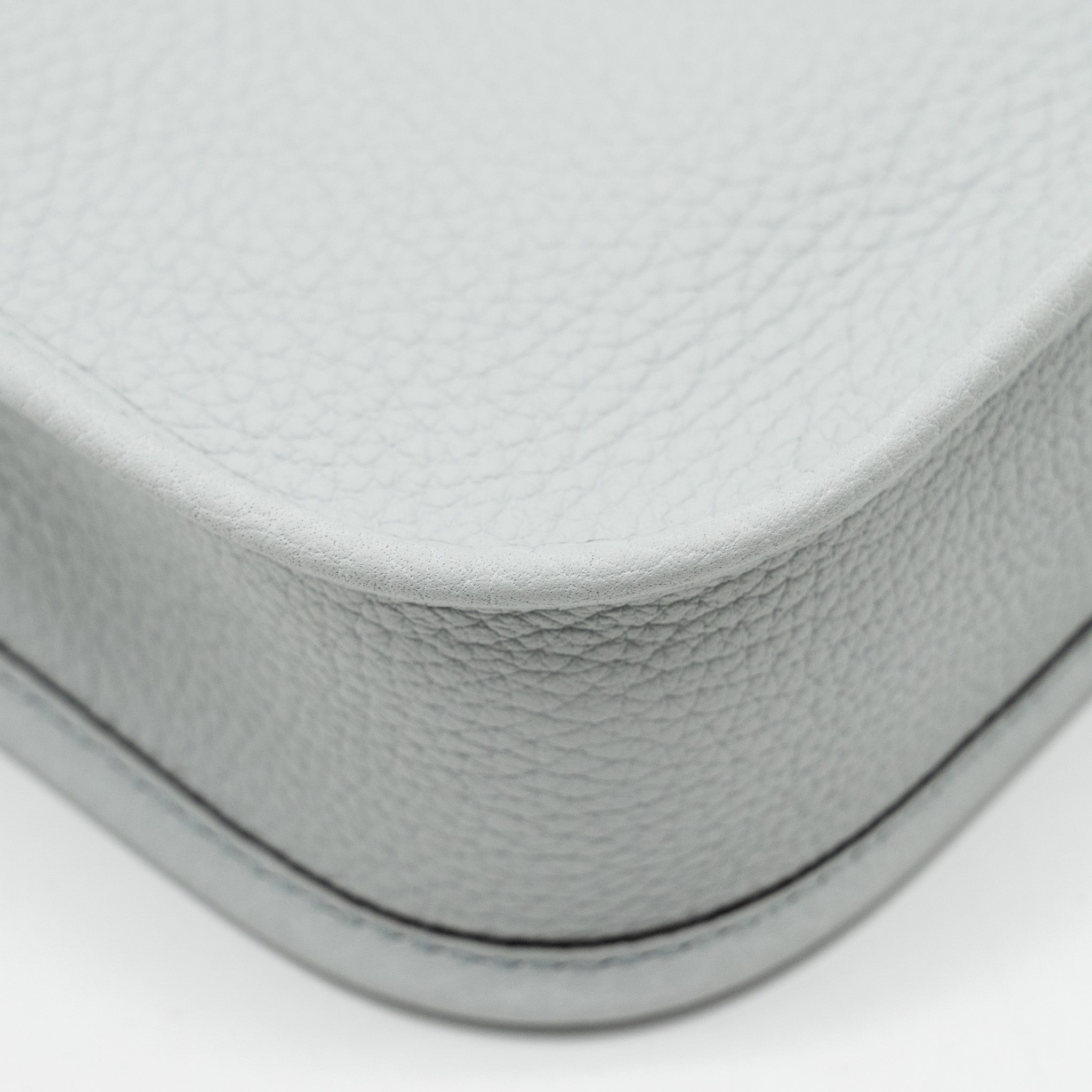 HERMES MINI EVELYNE CLEMENCE BLEU PALE/GRIS ETAIN GHW