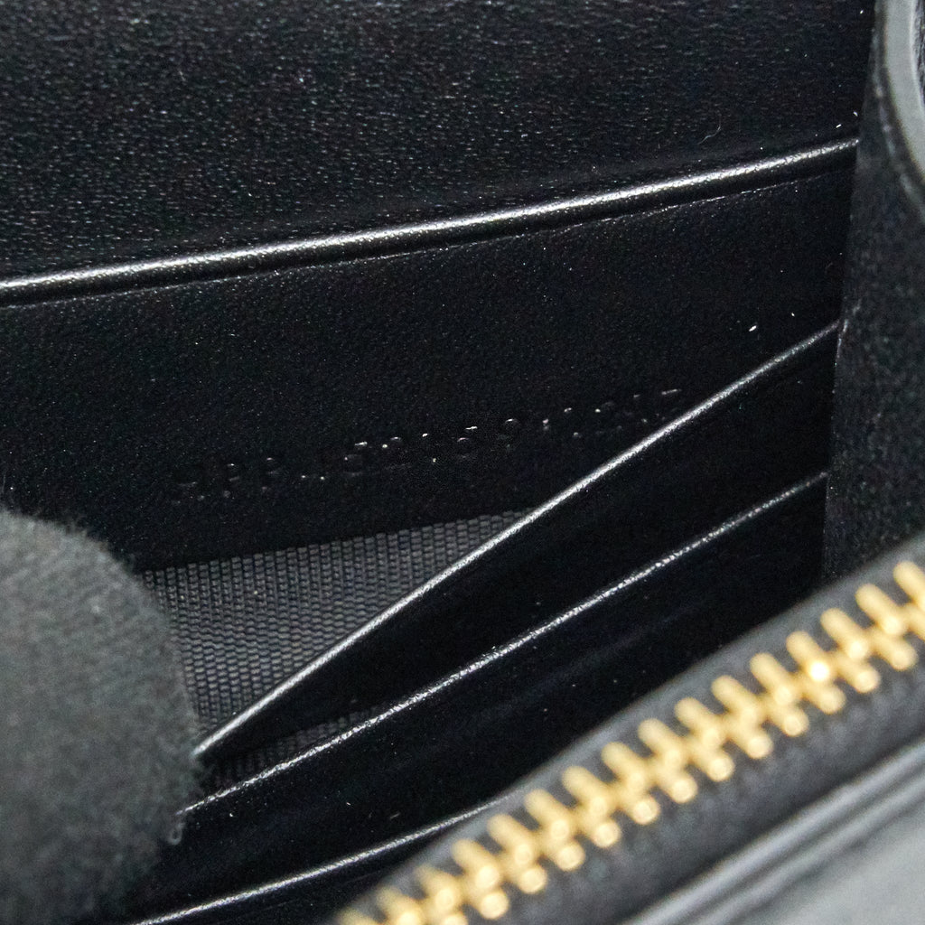 SAINT LAURENT  KATE WALLET ON CHAIN WITH TASSEL BLACK GHW