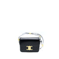 CELINE TEEN TRIOMPHE SHOULDER BAG CALFSKIN BLACK GHW