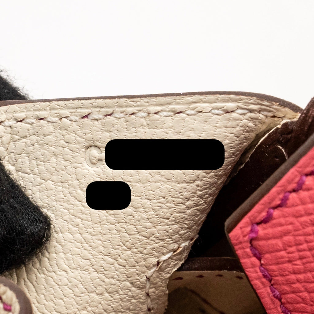 Hermes Birkin 30 special order epsom rose azalee / craie LGHW