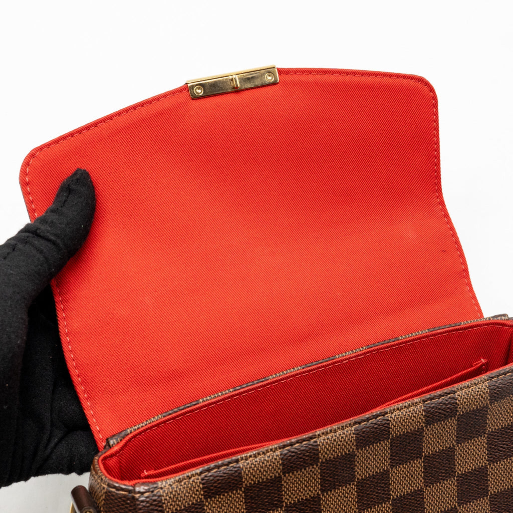 LOUIS VUITTON CROISETTE DAMIER EBENE CANVAS GHW