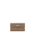 Hermes Classic Kelly Long Wallet Epsom Etoupe SHW