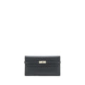 Hermes Kelly Long Wallet Epsom Black SHW
