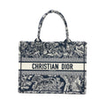 DIOR MEDIUM BOOK TOTE BLUE TOILE DE JOUY EMBROIDERY