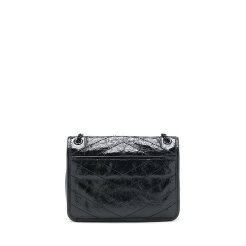 SAINT LAURENT/ YSL NIKI BABY BAG BLACK WITH BLACK HARDWARE