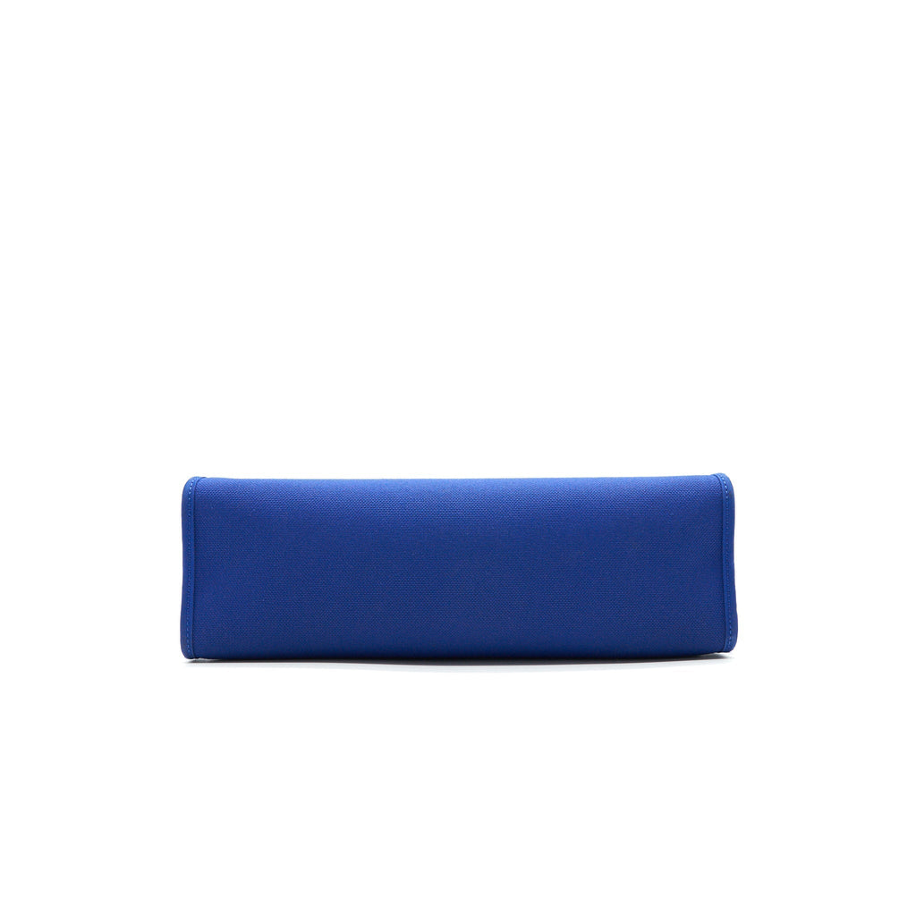 HERMES HERBAG ZIP 31 BAG BLUE ELECTRIQUE / BLACK SHW