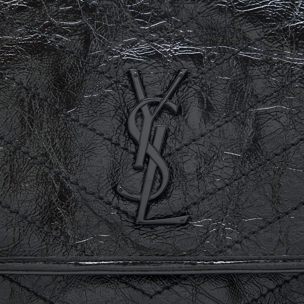 SAINT LAURENT/ YSL NIKI BABY BAG BLACK WITH BLACK HARDWARE