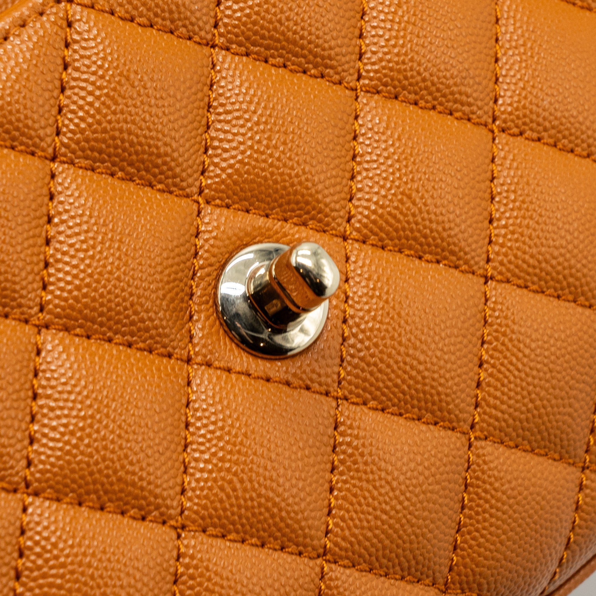CHANEL SMALL COCO HANDLE CAVIAR CARAMEL GHW (MICROCHIP)