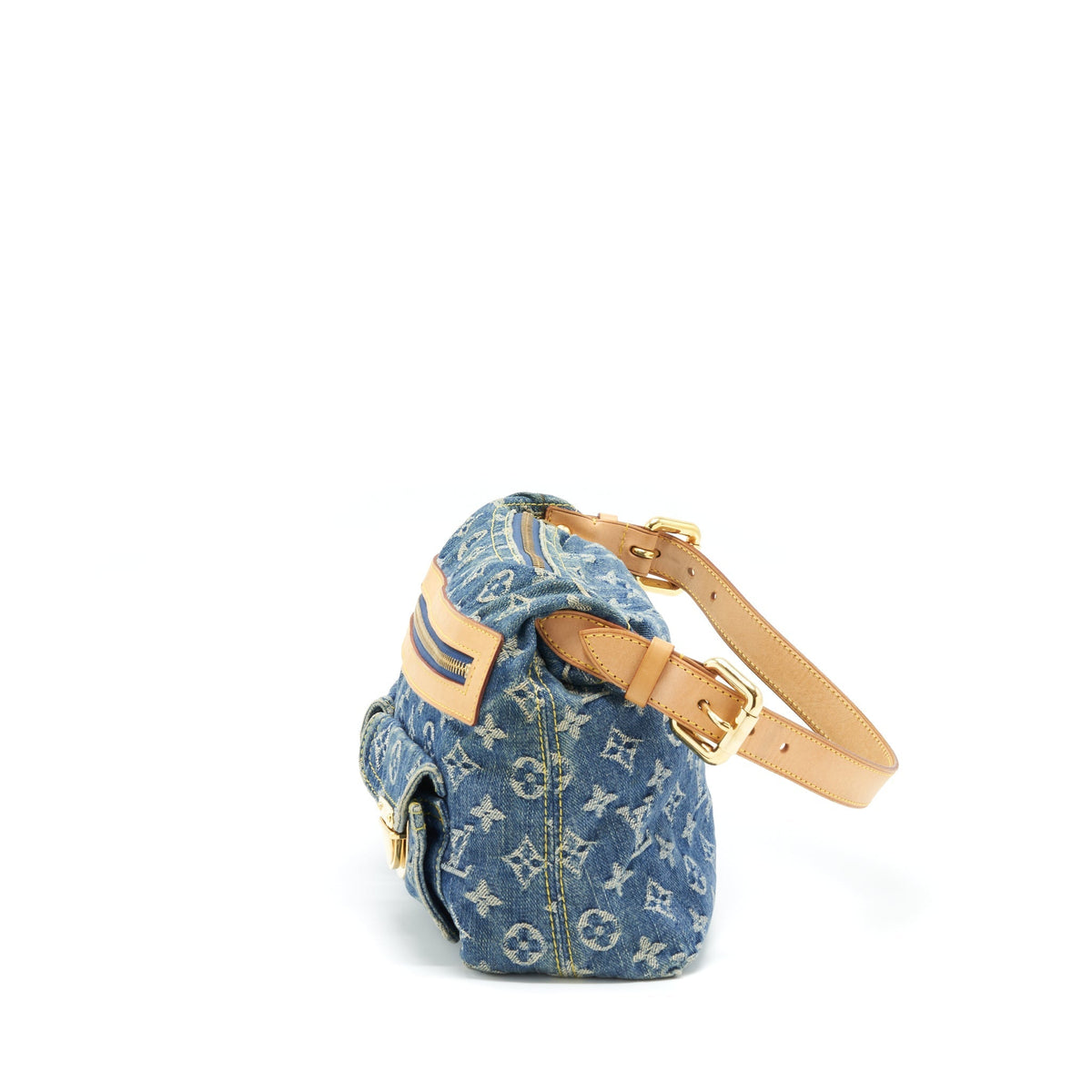 LOUIS VUITTON DENIM BAGGY PM MONOGRAM GHW