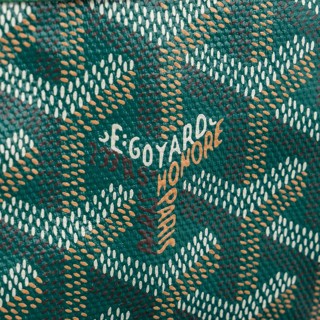 GOYARD BOHEME HOBO BAG CANVAS/ CALFSKIN GREEN SHW