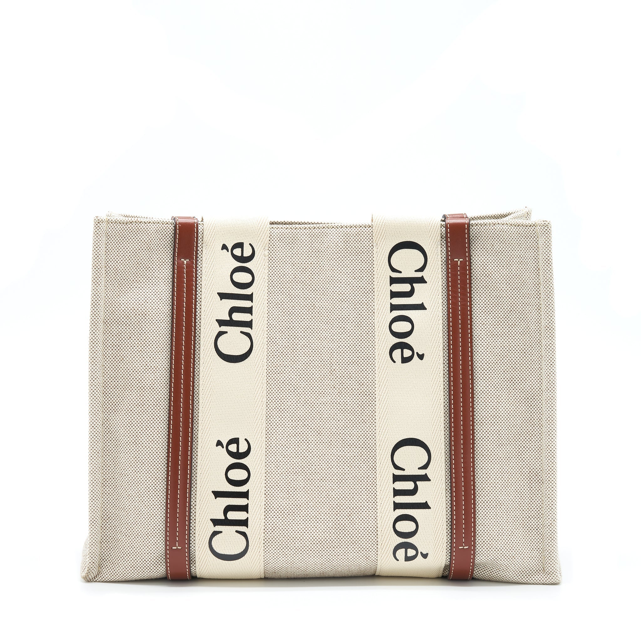 CHLOE CANVAS TOTE SHOULDER BAG