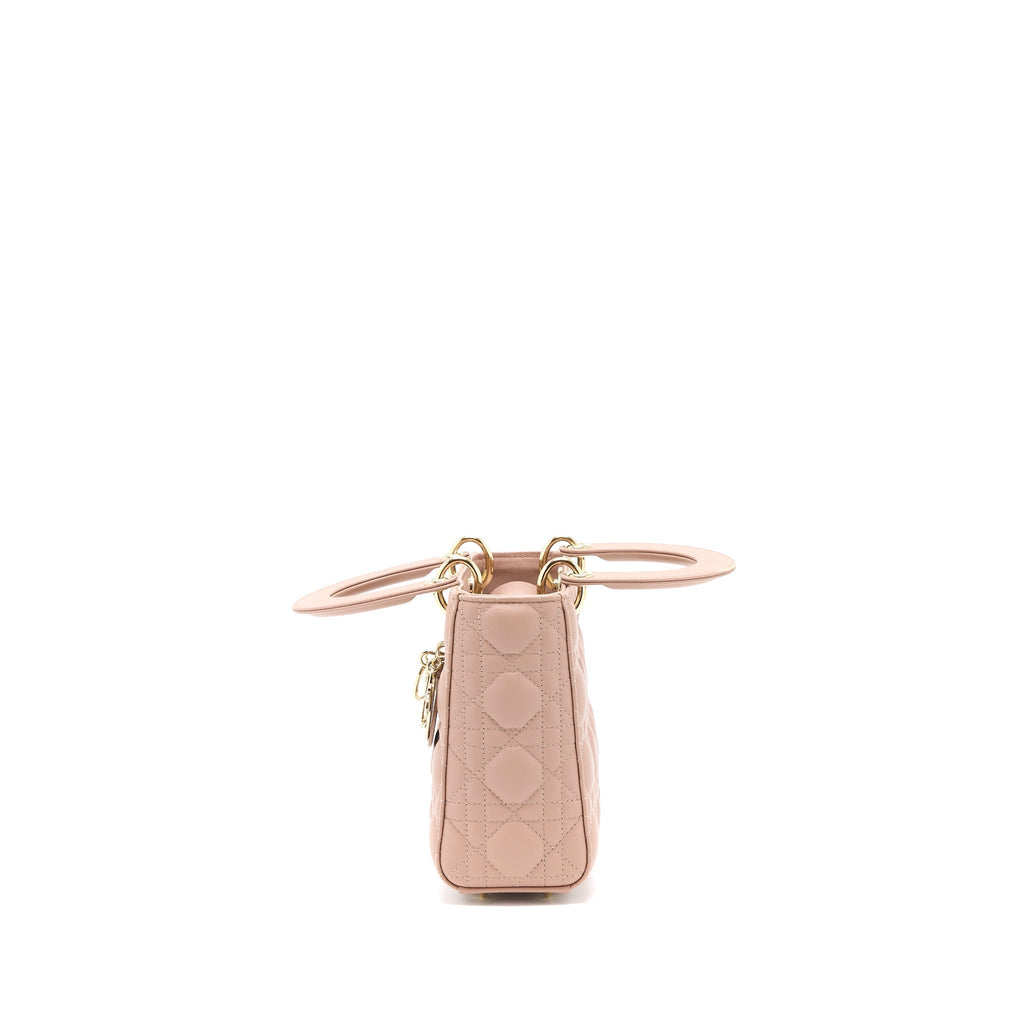 DIOR SMALL LADY DIOR MY ABCDIOR BAG LAMBSKIN PINK LGHW