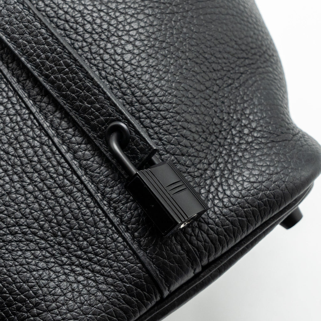 HERMES PICOTIN 18 LOCK BAG CLEMENCE SO BLACK WITH BLACK HARDWARE